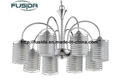 8 Lamps Modern Glass Pendant Light