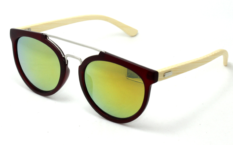 Bamboo Sunglasses PC+ Bamboo Sunglasses with Mirror Sunglasses (150205fs)