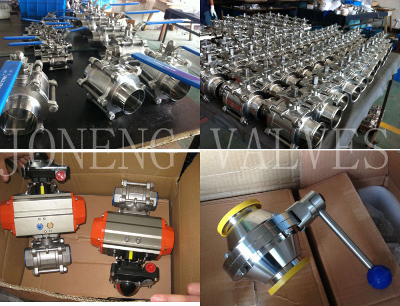 Stainless Steel Pneumatic Sanitary Non Retention Ball Valve (JN-BLV2006)