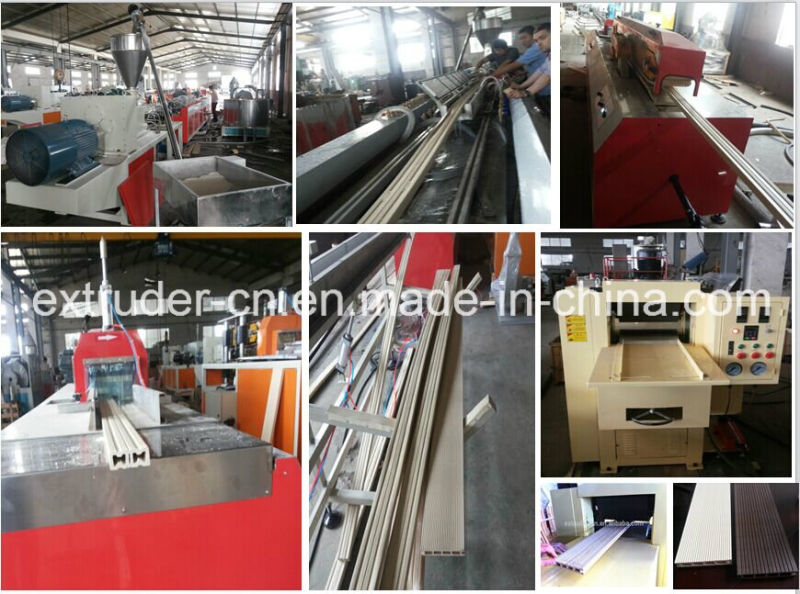 PP PE Wood Plastic Composite Foam Profile Extrusion Line