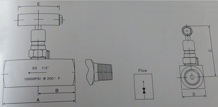 10000 Psi Needle Valve (GAJBW)