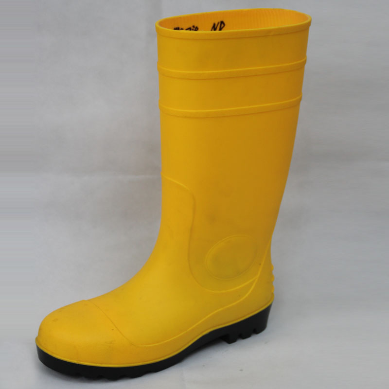 Rain Boots (Yellow upper/Black Sole) Work Shoes