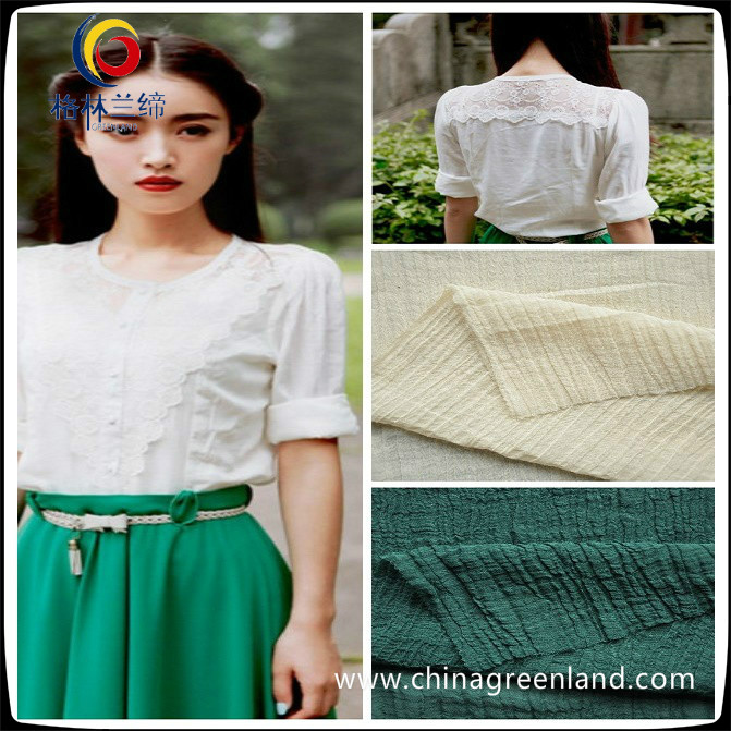 High Quality Crepe Linen Cotton Fabric for Dress (GLLYMM001)