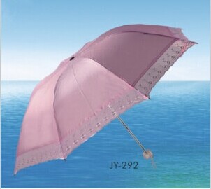 Manual Open Edged 3 Fold Umbrella (JY-292)