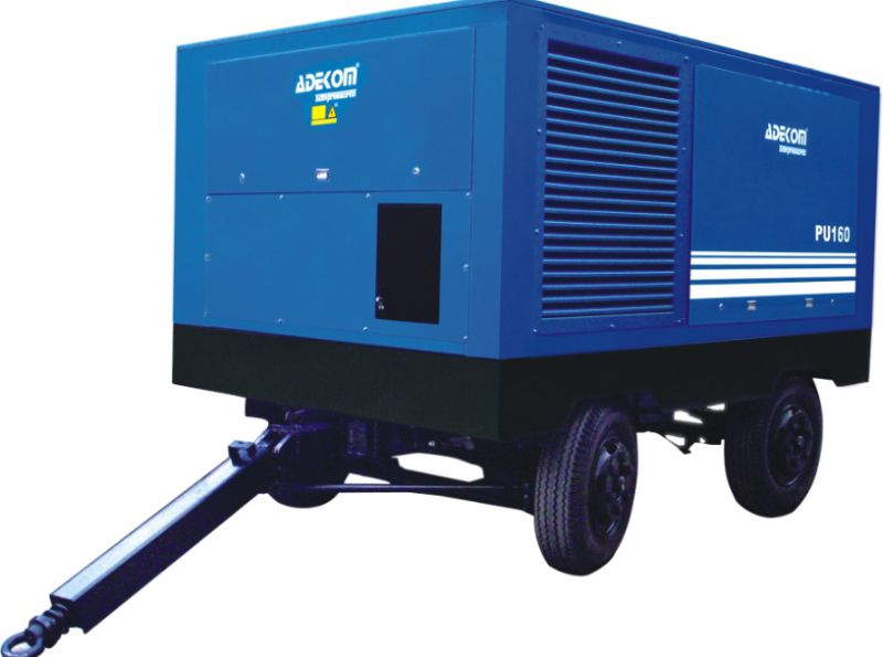 Road Building Portable Electric Driven Portable Screw Air Compressor (PUE185-08)