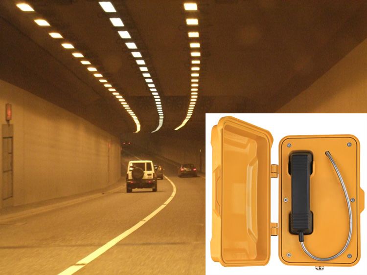 Weatherproof Tunnel Phone, Help Phone, Hotline Phone, Watertight Phone, Ringdown Phone