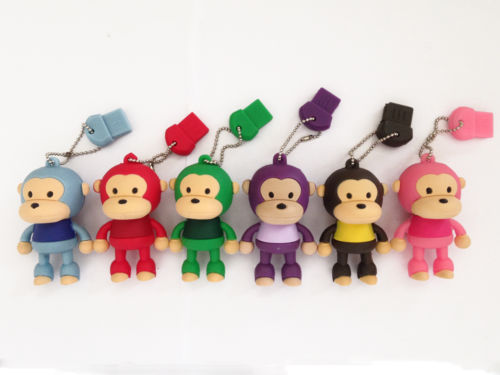 Cute Monkey USB 2.0 Flash Drive Customized 3D USB Stick