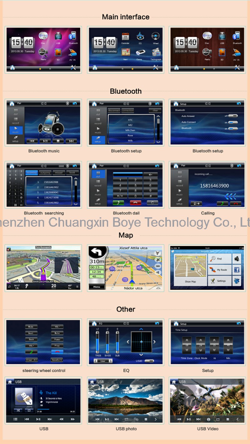 Car GPS Navigation Car DVD Video for VW