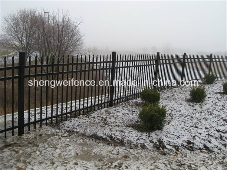 Powder Coated Metal Picket Residential Fencing