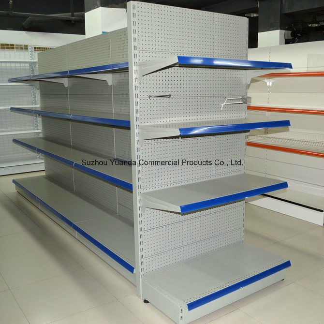 American Style Punched Holes Supermarket Display Shelf for Sale