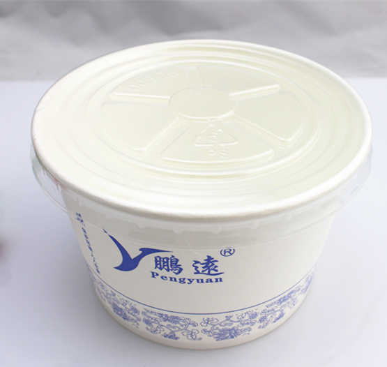 1000ml Round Food Grade Paper Food Container Made in China