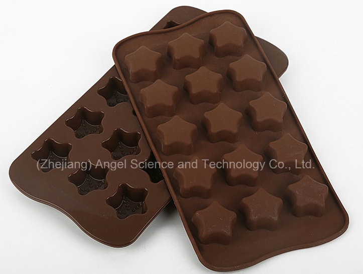 Hot Sale 15-Cavity Star Silicone Ice Cube Tray for Pudding Si28