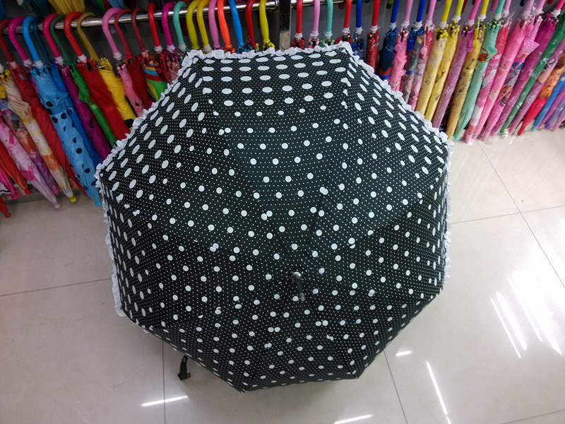 Black Printing Straight Umbrella (JYSU-19)