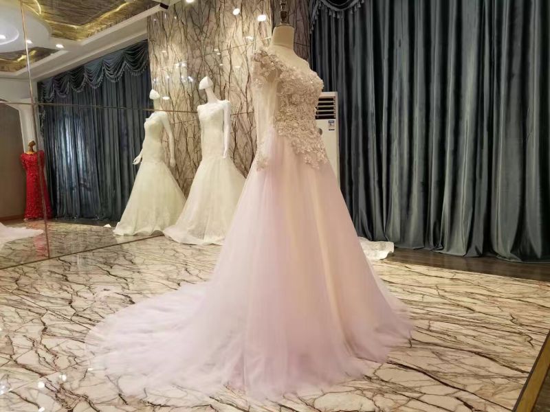 New Arrival 2017 Multi-Color Marriage Pale Pink Wedding Dresses