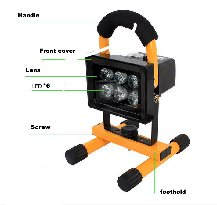 H01 Flood Light 10W Rechargeable Portable LED Outdoor Light