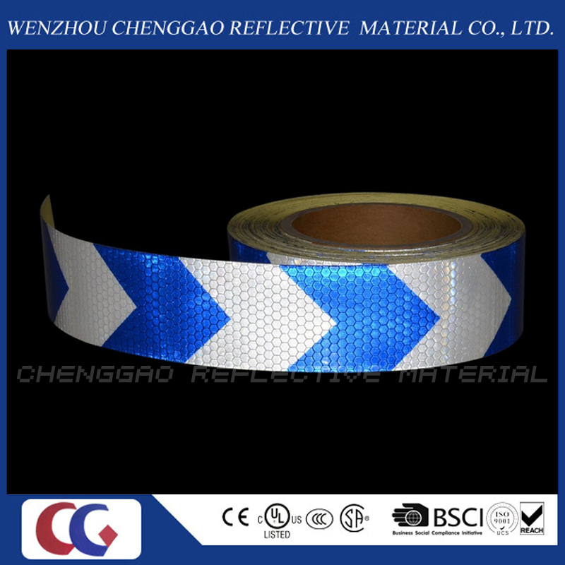 Industrial Reflective Arrow Design Hazard Warning Caution Sticker Rolls (C3500-AW)