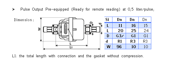 Volumetric Piston Plastic Water Meter (PD-LFC-S)