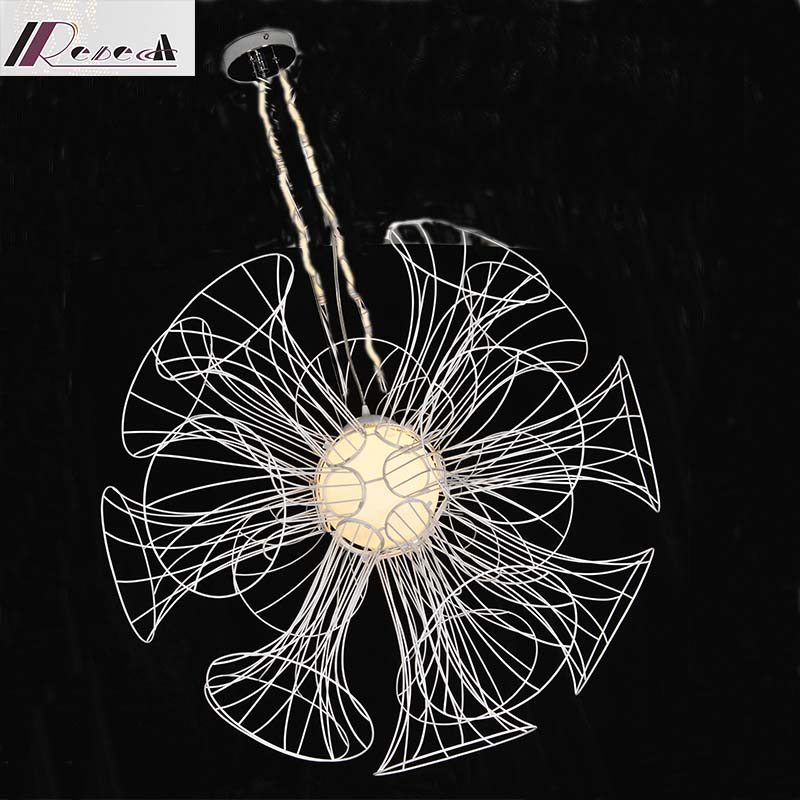 White Horn Flower LED High Quality Chandelier