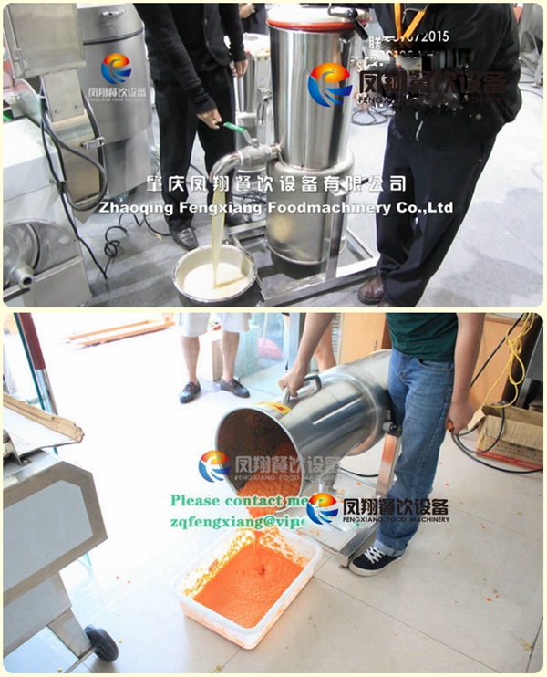 Electric Automatic Chili Onion Soy Fruit Sauce Paste Making Machine