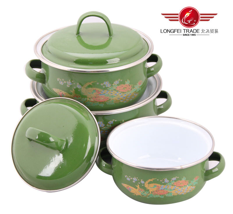 Enamelware 3PCS Casserole Set 12/14/16cm