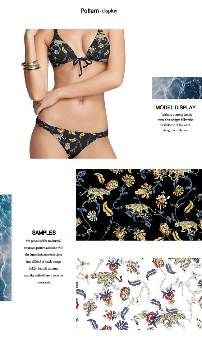 Digital Printed Polyester Spandex Swimwear Fabric