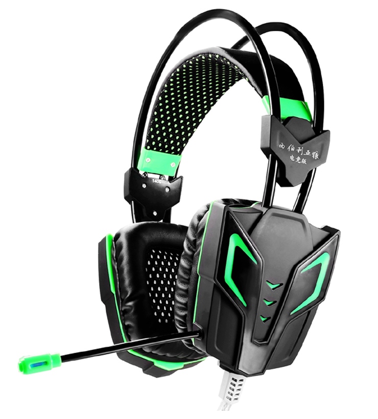 Wired Noise Reduction LED Vibration Gaming Headset for Gamer (K-13)