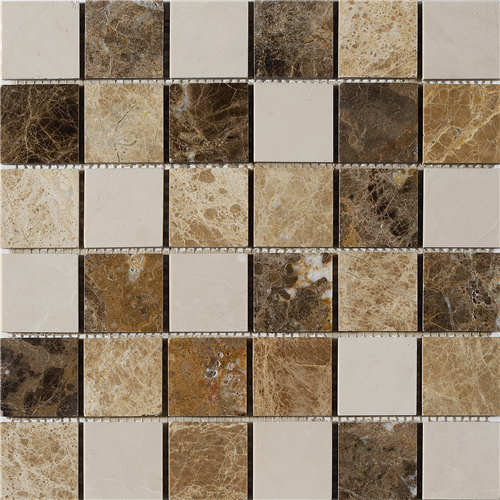 Crystal and Metal Mixed Stainless Steel Glass Mosaic Tile