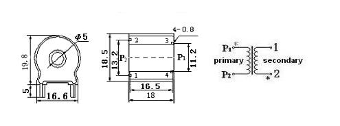 Lcta2fce Ultra-Micro PCB Mounting Current Transformer