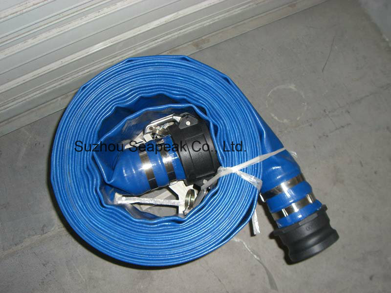 PVC Layflat Water Irrigation Hose with CE Coupling