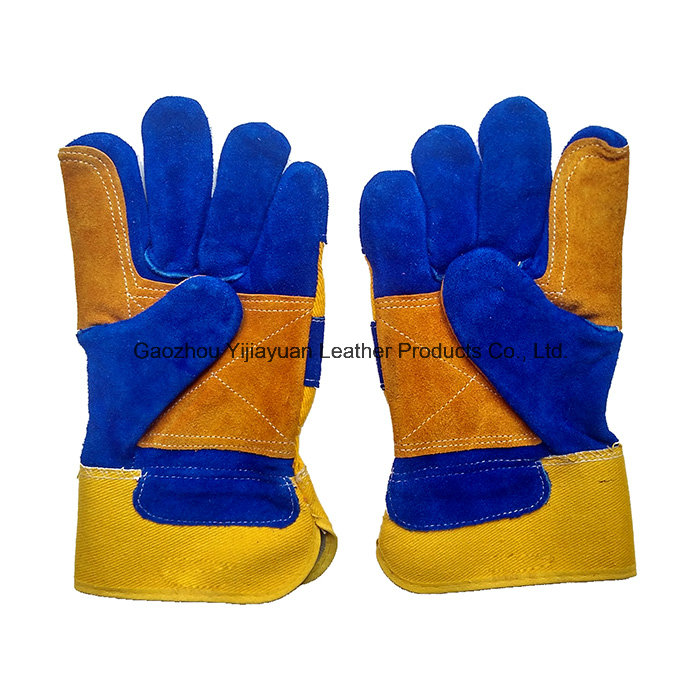 Cow Split Leather Working Work Protective Safety Hand Gloves