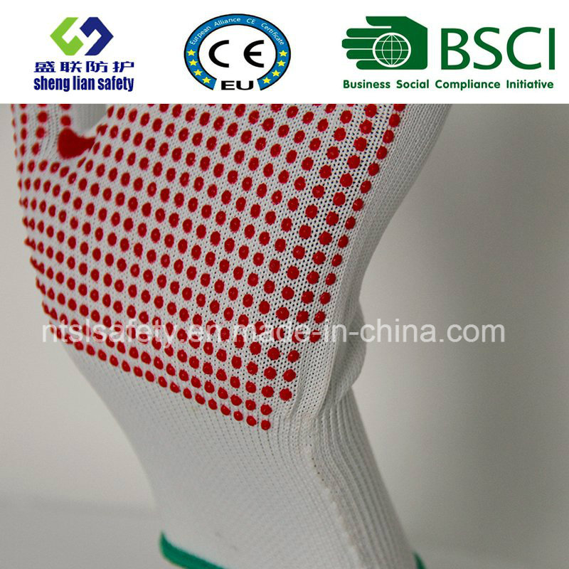 13 G Polyester Shell PVC Dots Safety Work Glove