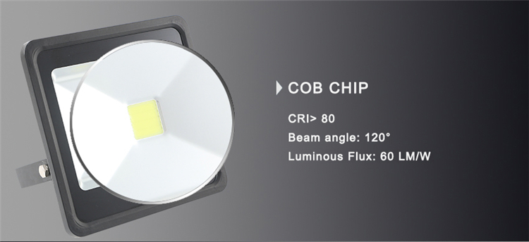 Superior Sanan Chip Ce, RoHS Square Shape COB Floodlighting Fixture