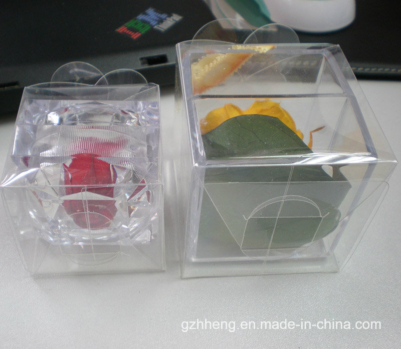 Crystal Flower Candle Plastic Packing Box (folding box)