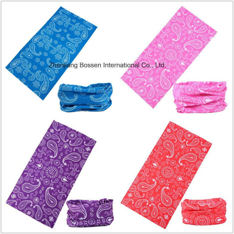 Custom Microfiber Outdoor Multifunctional Seamless Promotional Tubular Bandana