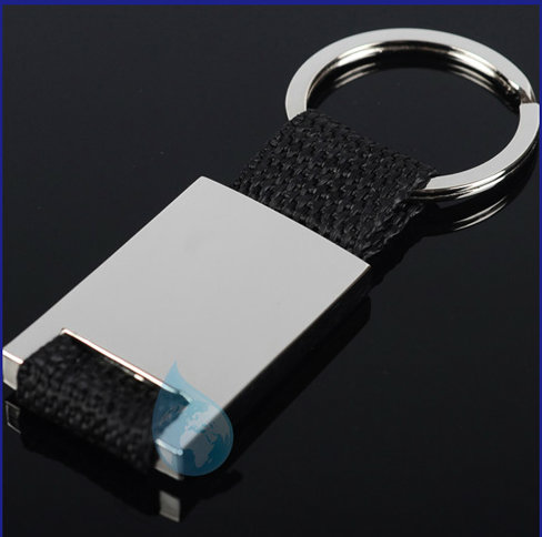 Custom Key Ring, Square Silver Plated Keychain (GZHY-KA-022)