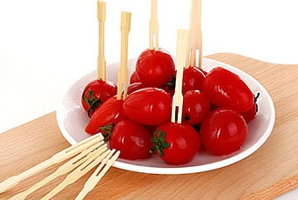 Eco-Friendly Bamboo Fruit Forks with High Quality