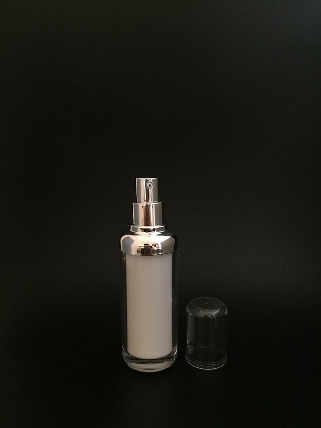 Round Acrylic Lotion Bottles for Cosmetic Packaging