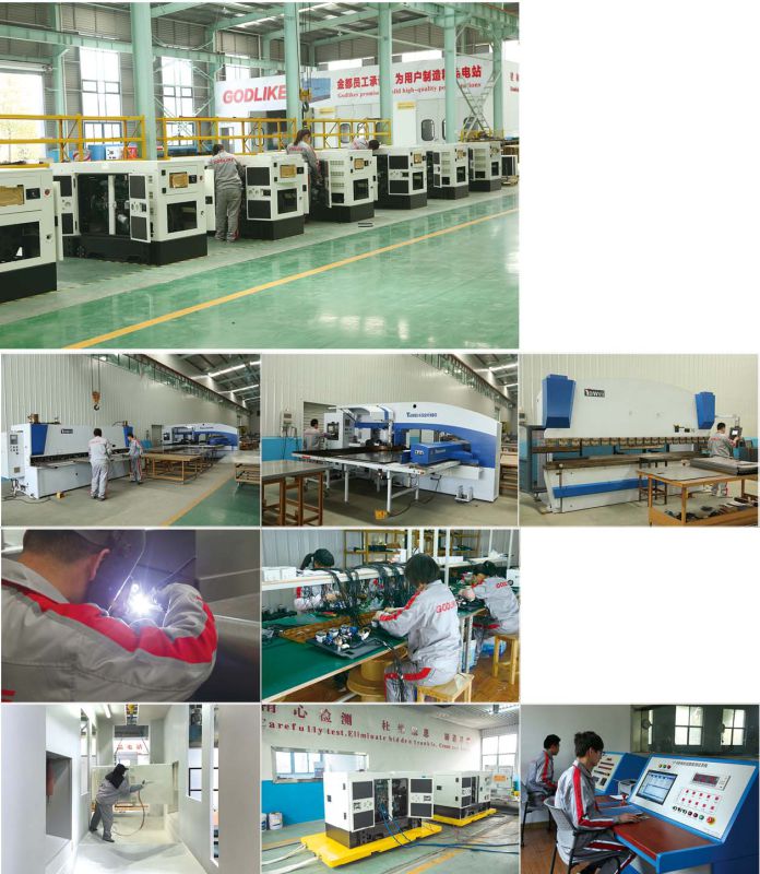 Original Shanghai Diesel Powered Generator Sets/250kVA/200kw with ISO9001/ISO14001