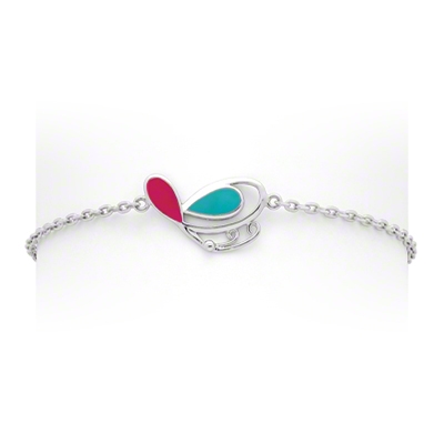 Fashion Sterling Silver Jewellery Set Multicolor Bracelet for Children