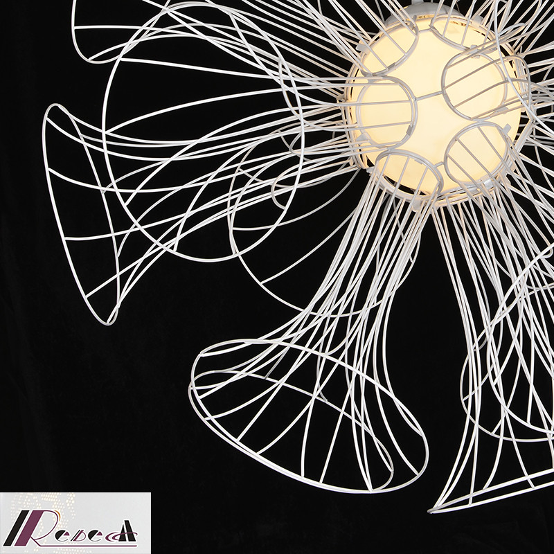 White Horn Flower LED High Quality Chandelier