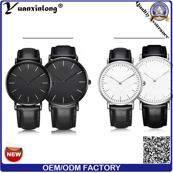 Yxl-015 Stainless Steel Back Case Dw Style Watch for Men and Women