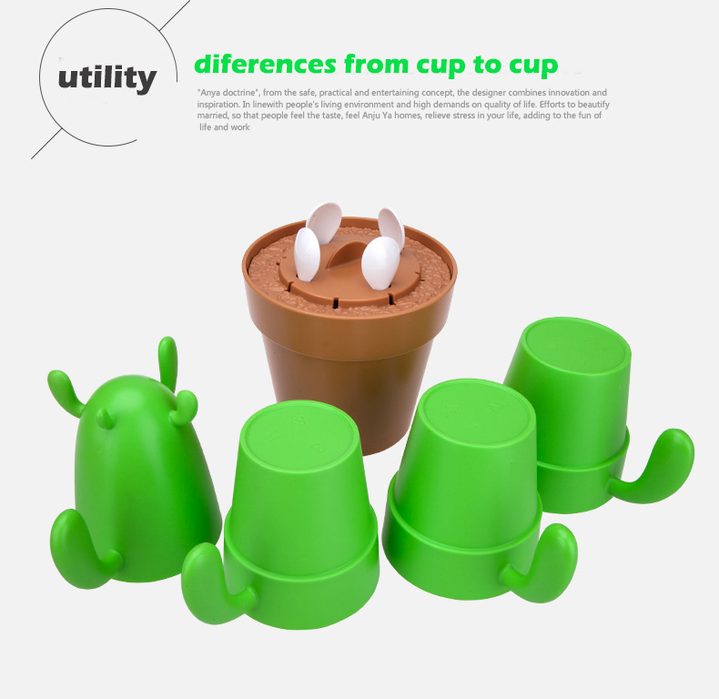 PLA Biodegradable Compostable Cactus Cups Set Mug Artistic Products