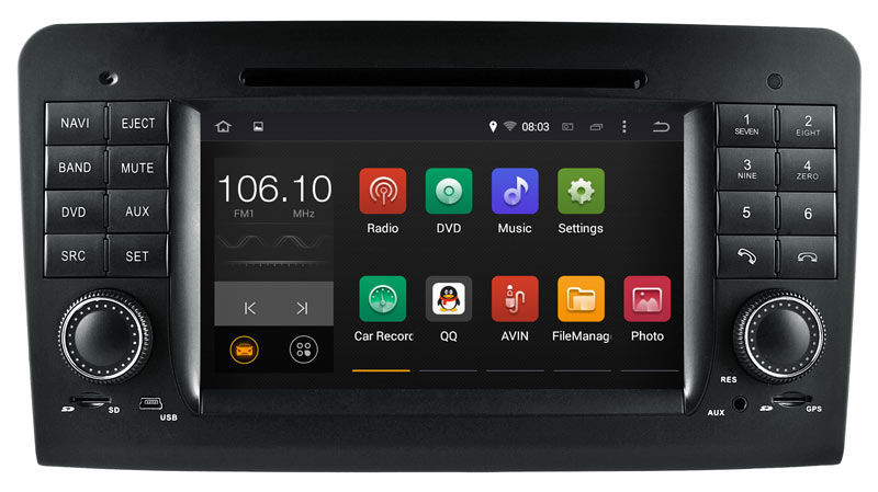 Android Car DVD Player +Bluetooth+Audio+Radio for Benz Gl GPS Navigation