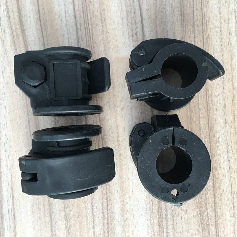 Black 25mm Plastic Barbell Snap Clip