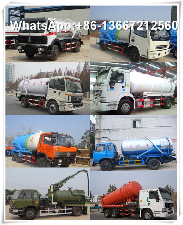 4X2 High Pressure Cleaning 6cbm Sewage Suction Truck