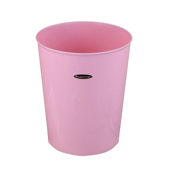 Pure Color Plastic Round Waste Bin (FF-5229)