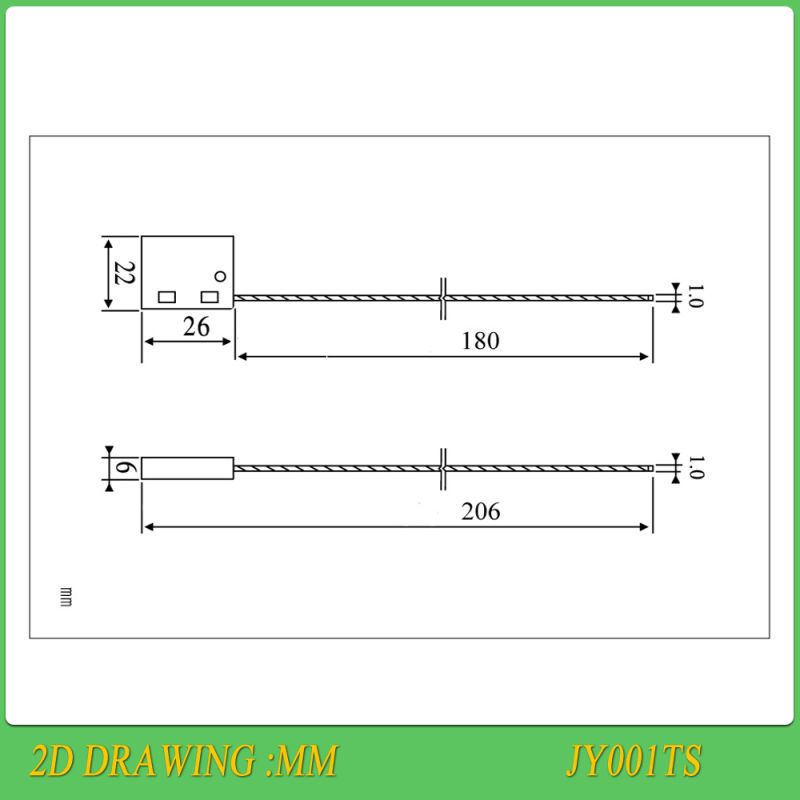 Security Seals (JY001T) , Metal Seals, Cable Lock, Cable Seals