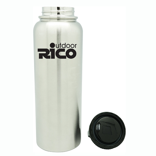 Durable Stainless Steel Vacuum Sports Bottle Silver 30oz