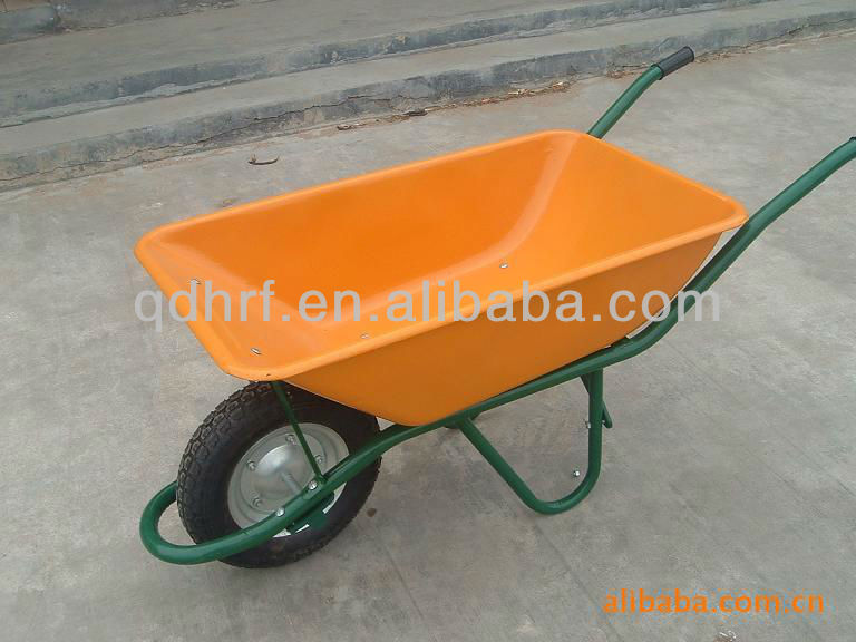 Pneumatic Rubber One Wheel Hand Trolley Heavy Load Cart Wb6401