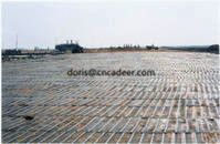 HDPE Plastic Uniaxial 25/25-150/150kn/M2 Geogrid for Earthwork Road Paved